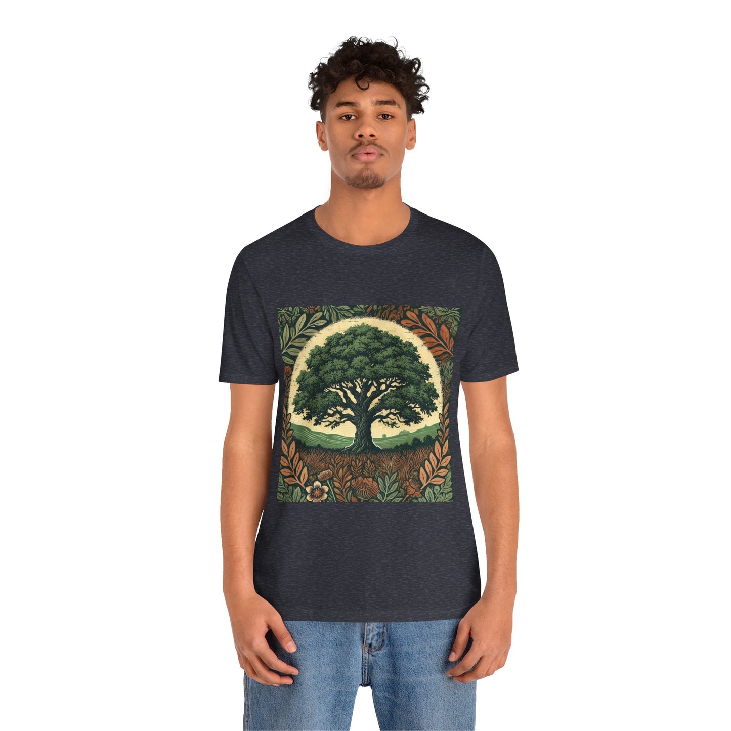 Oak Tree: Floral Sepia