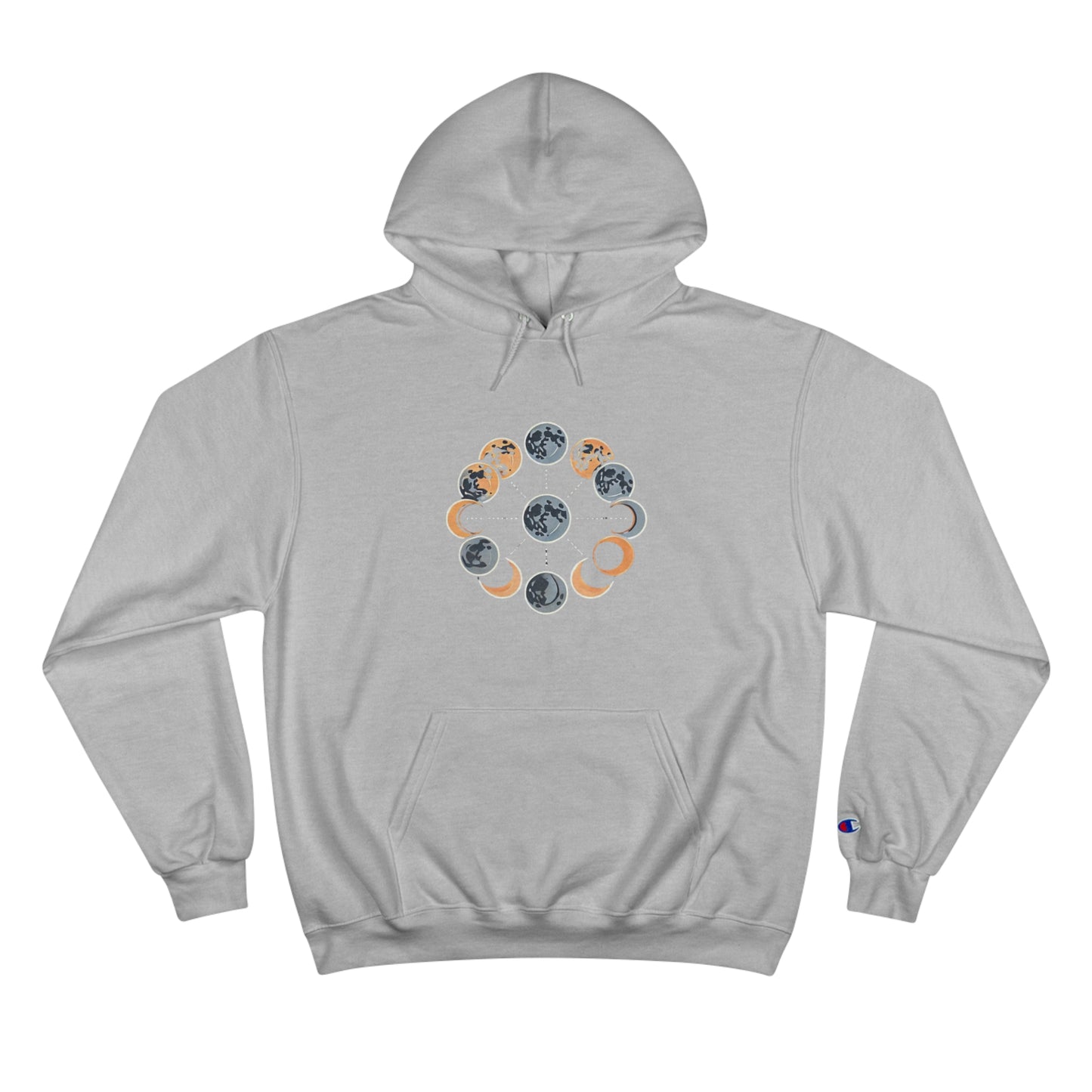 Lunar
Phases: Minimalist Geometric
