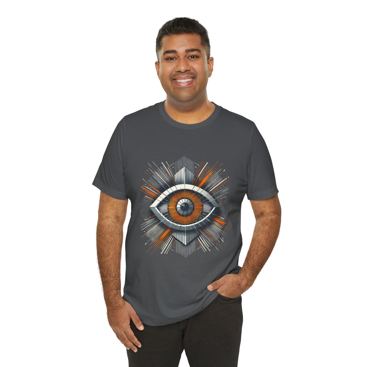 Futuristic Eye: Minimalist Geometric