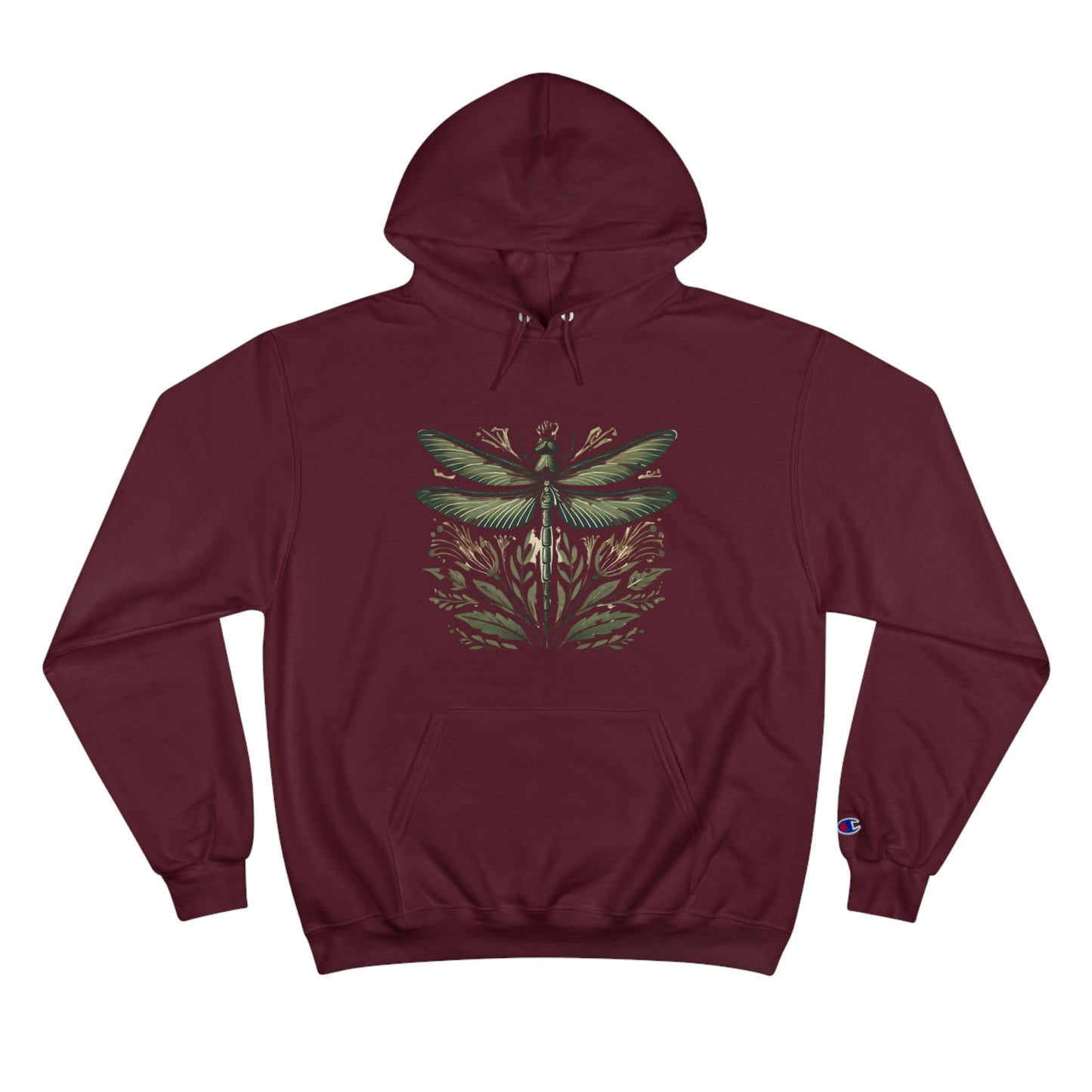 Dragonfly: Floral Sepia