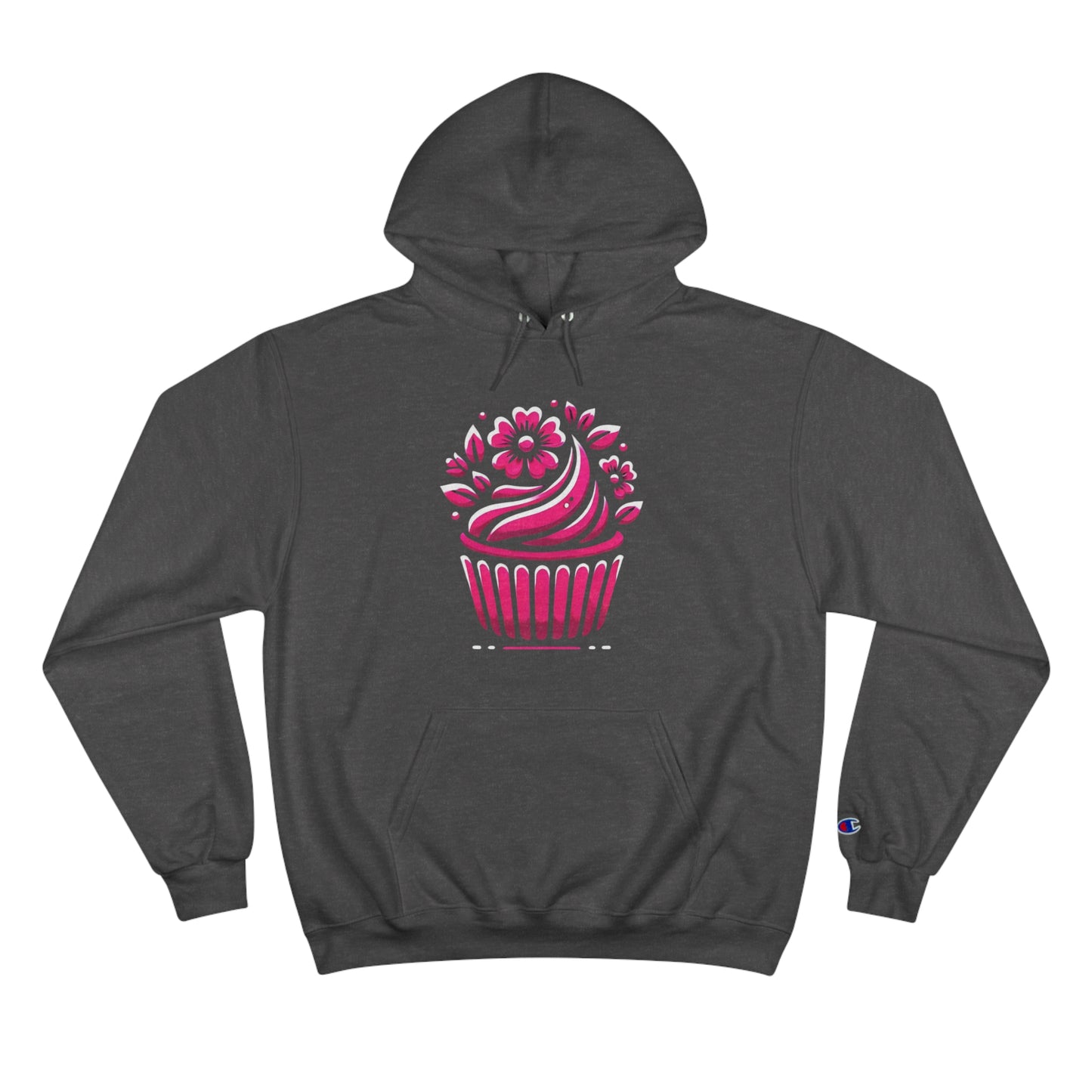 Cupcake
with Floral Frosting: Floral Noir