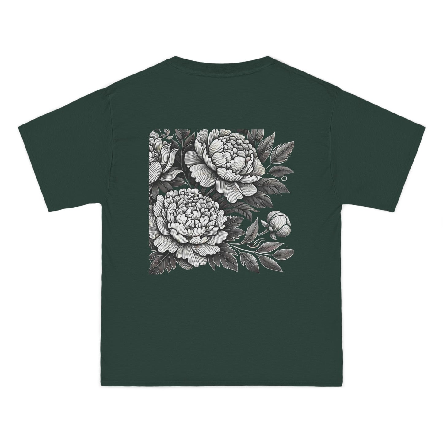 Stylized
Peonies: Monochromatic Deco