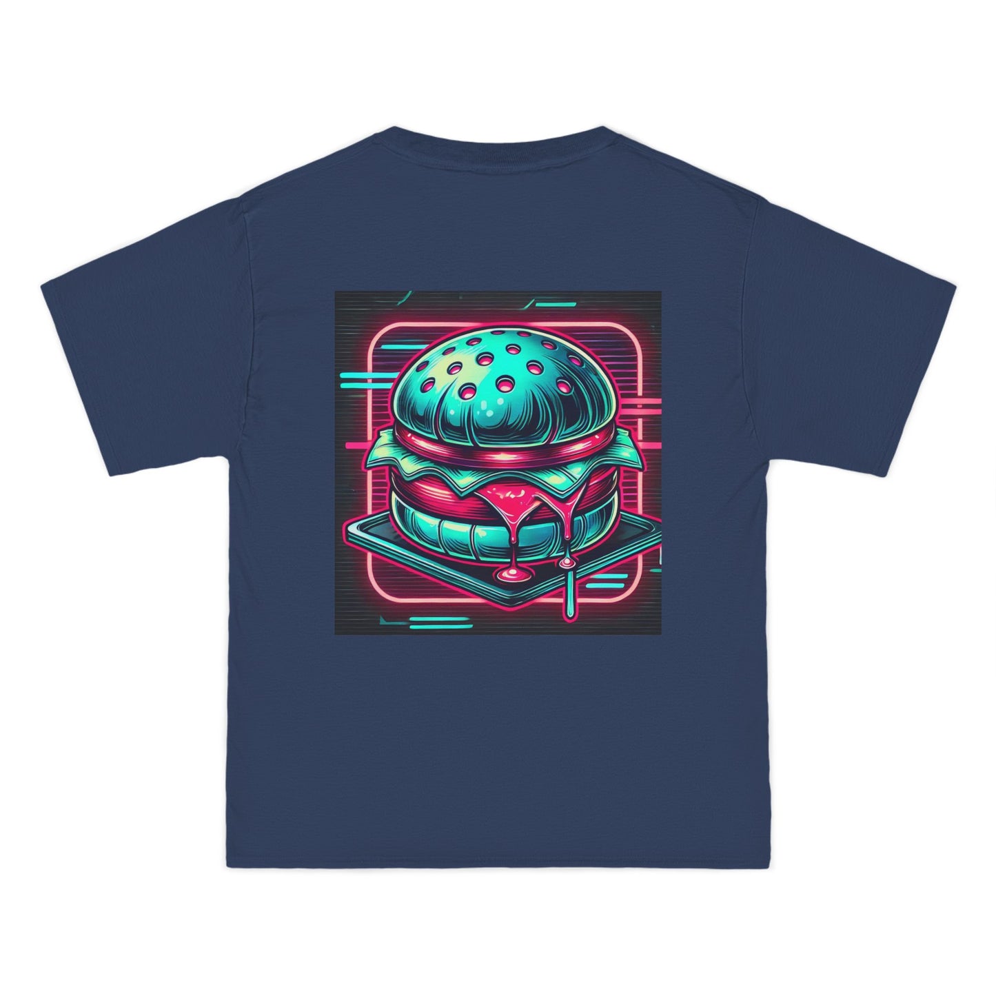 Neon-Lit
Burger: Cyberpunk Retro-futuristic