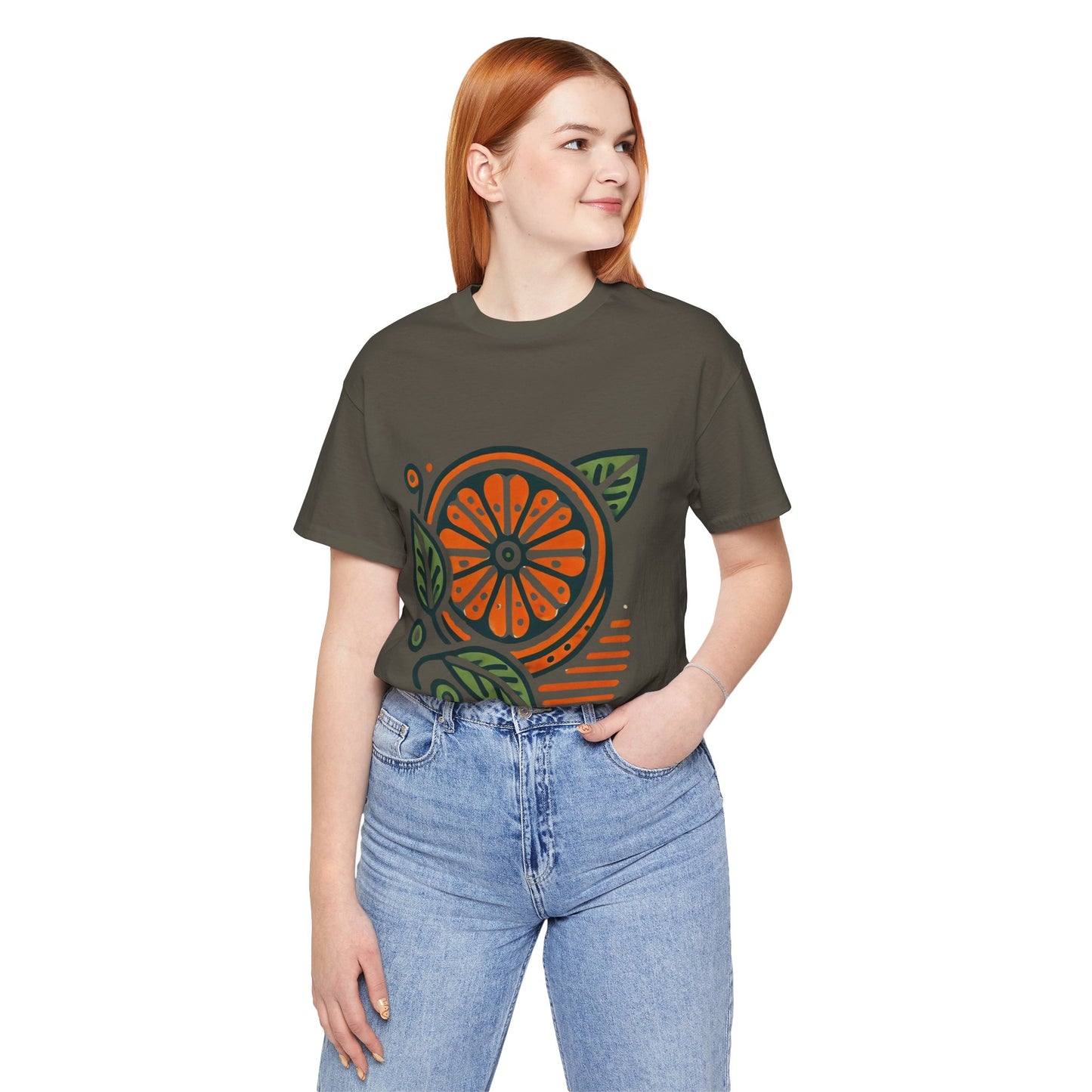 Citrus Slice: Floral Orange Vibe