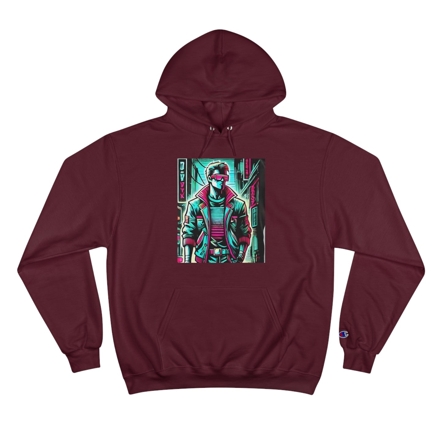 Stylized
Human Figure: Cyberpunk Retro-futuristic