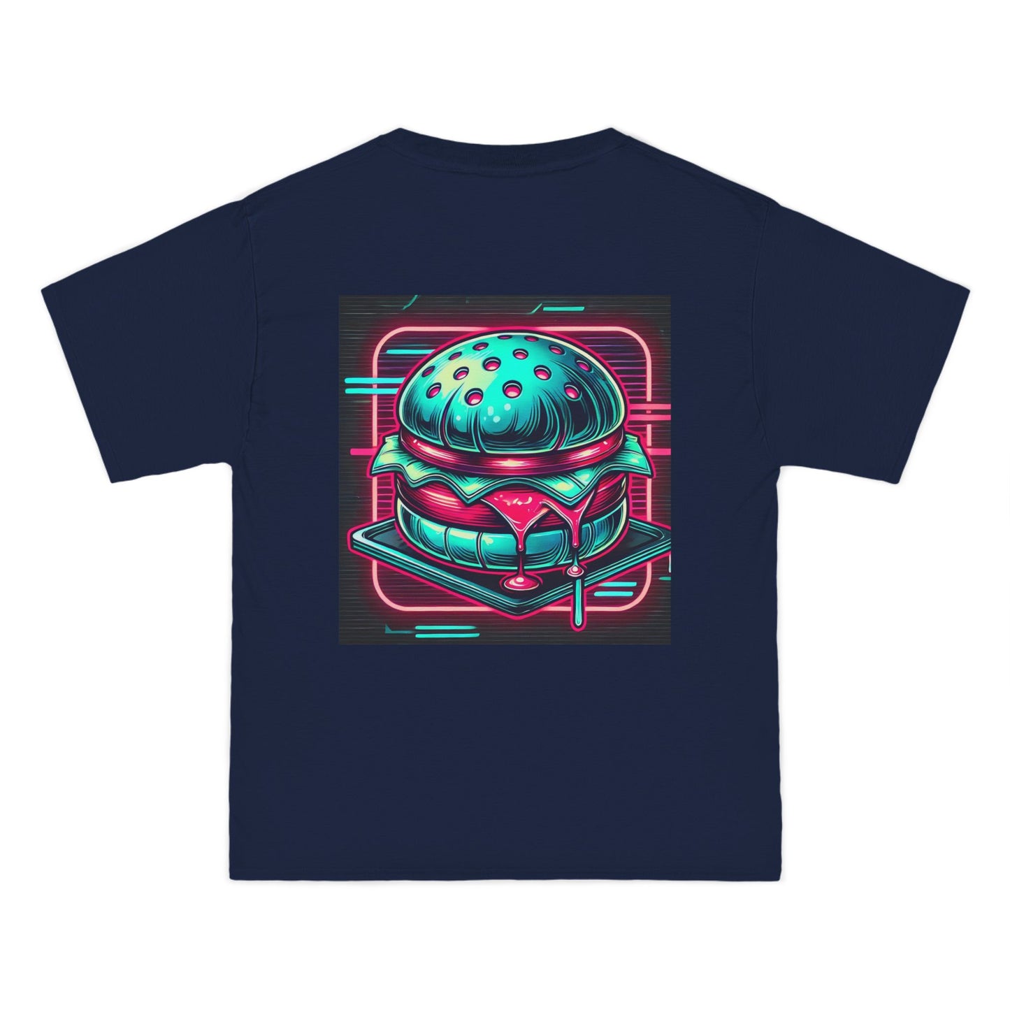 Neon-Lit
Burger: Cyberpunk Retro-futuristic
