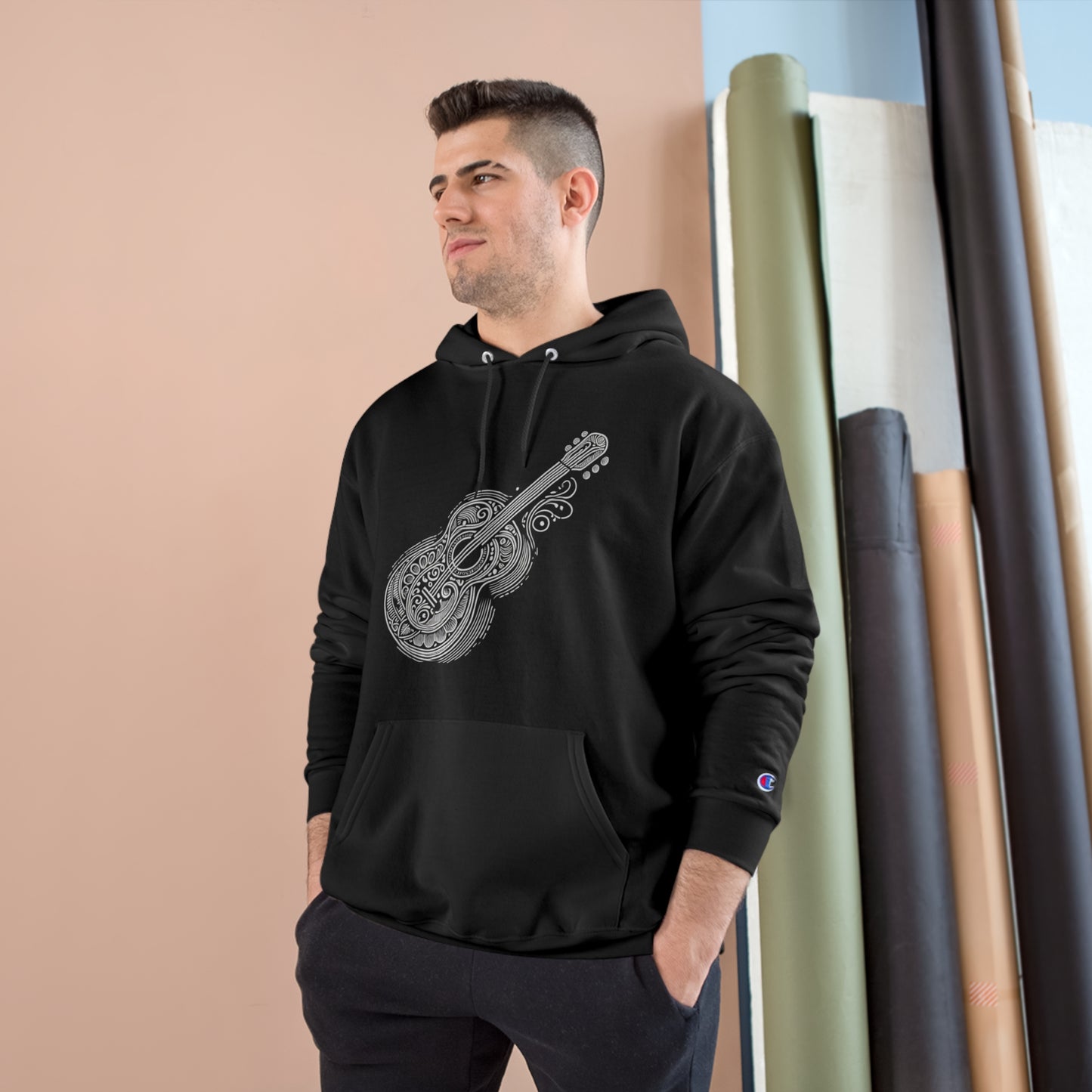 Stylized
Guitar: Monochromatic Deco