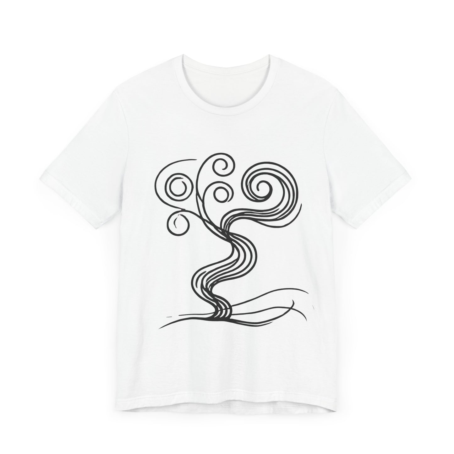 Twisted
Tree: Minimalist Line Art