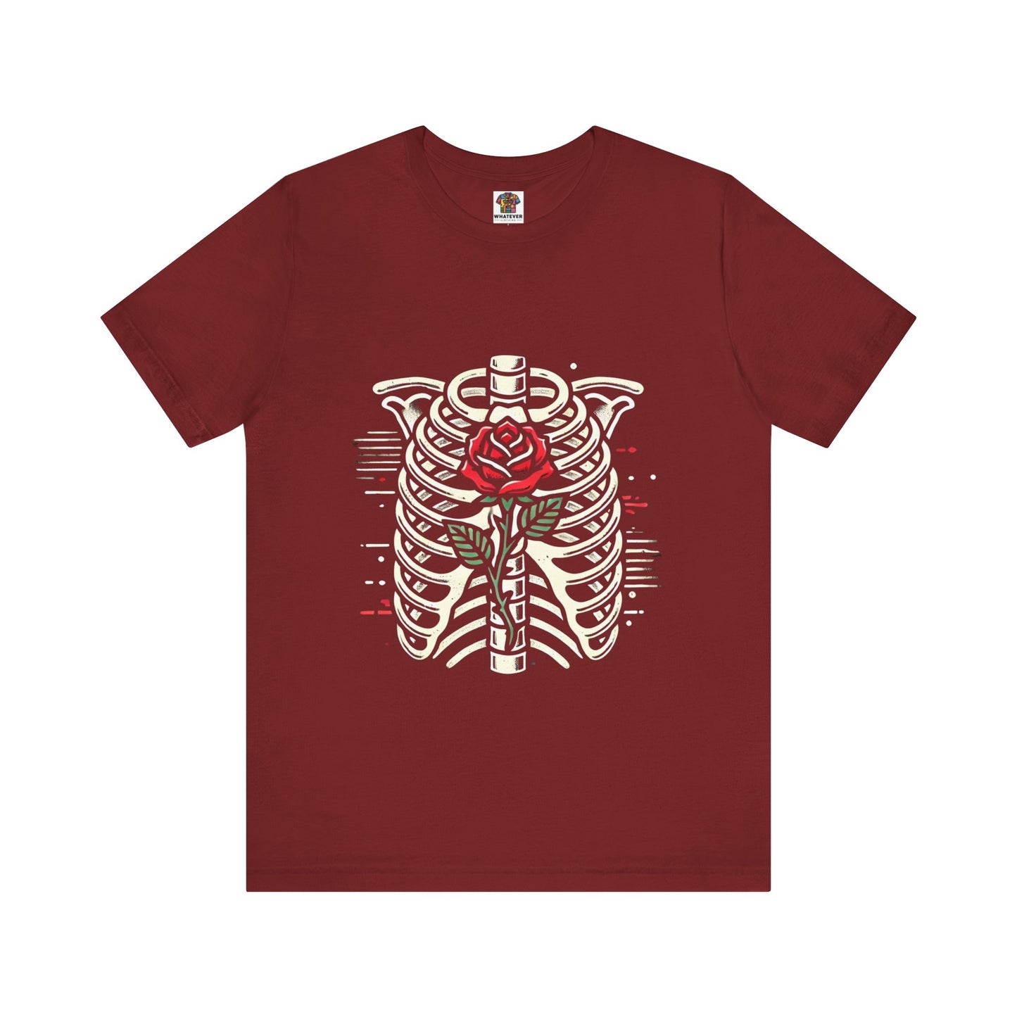 Ribcage with Rose: Gothic Streetwear