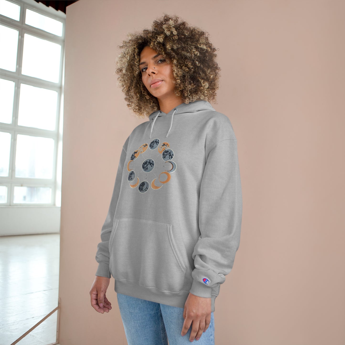 Lunar
Phases: Minimalist Geometric