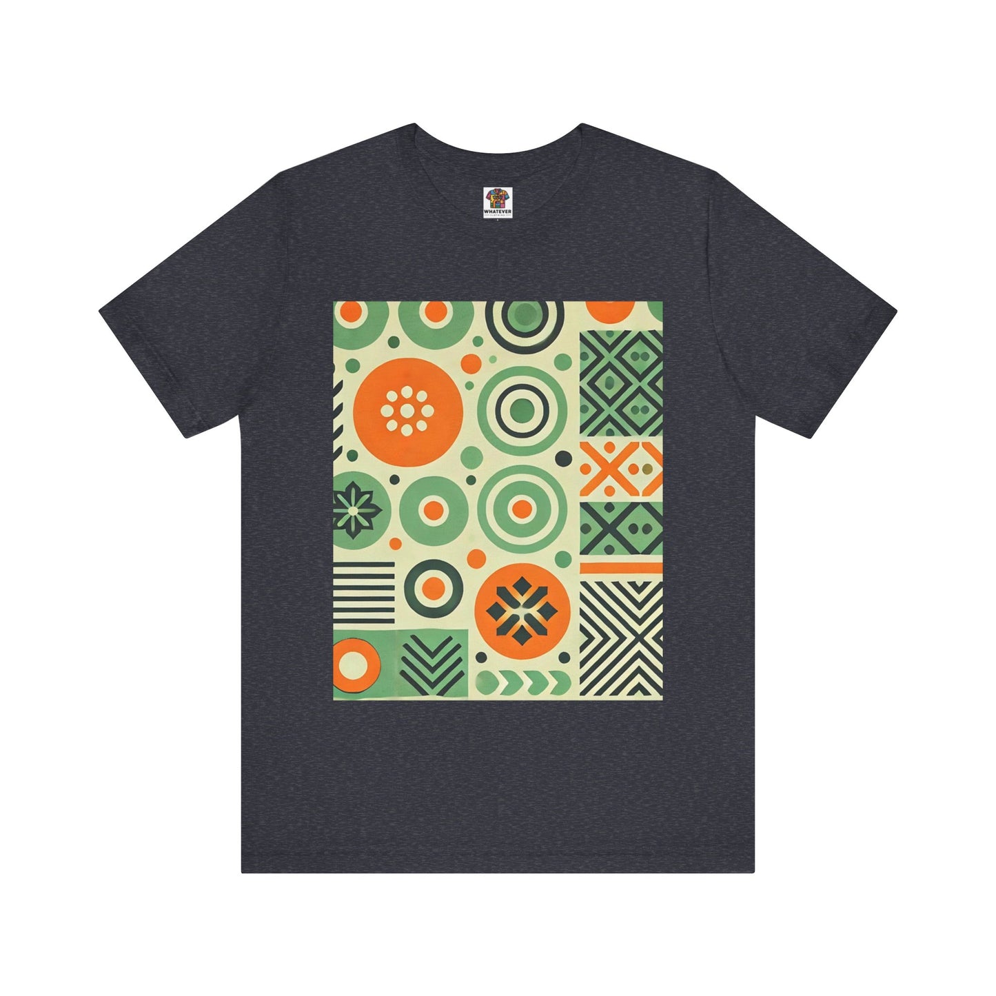 Geometric Shapes: Floral Orange Vibe