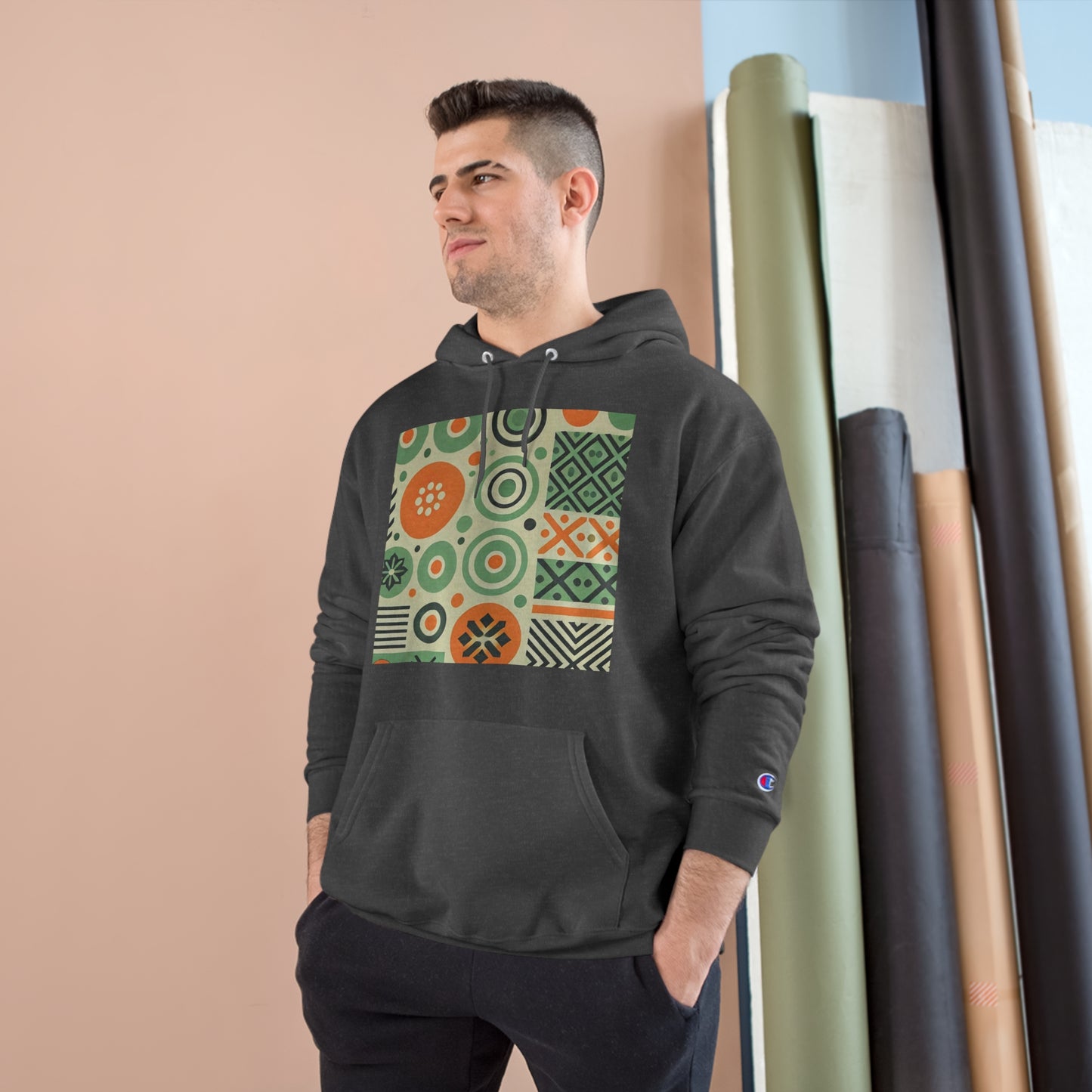 Geometric
Shapes: Floral Orange Vibe