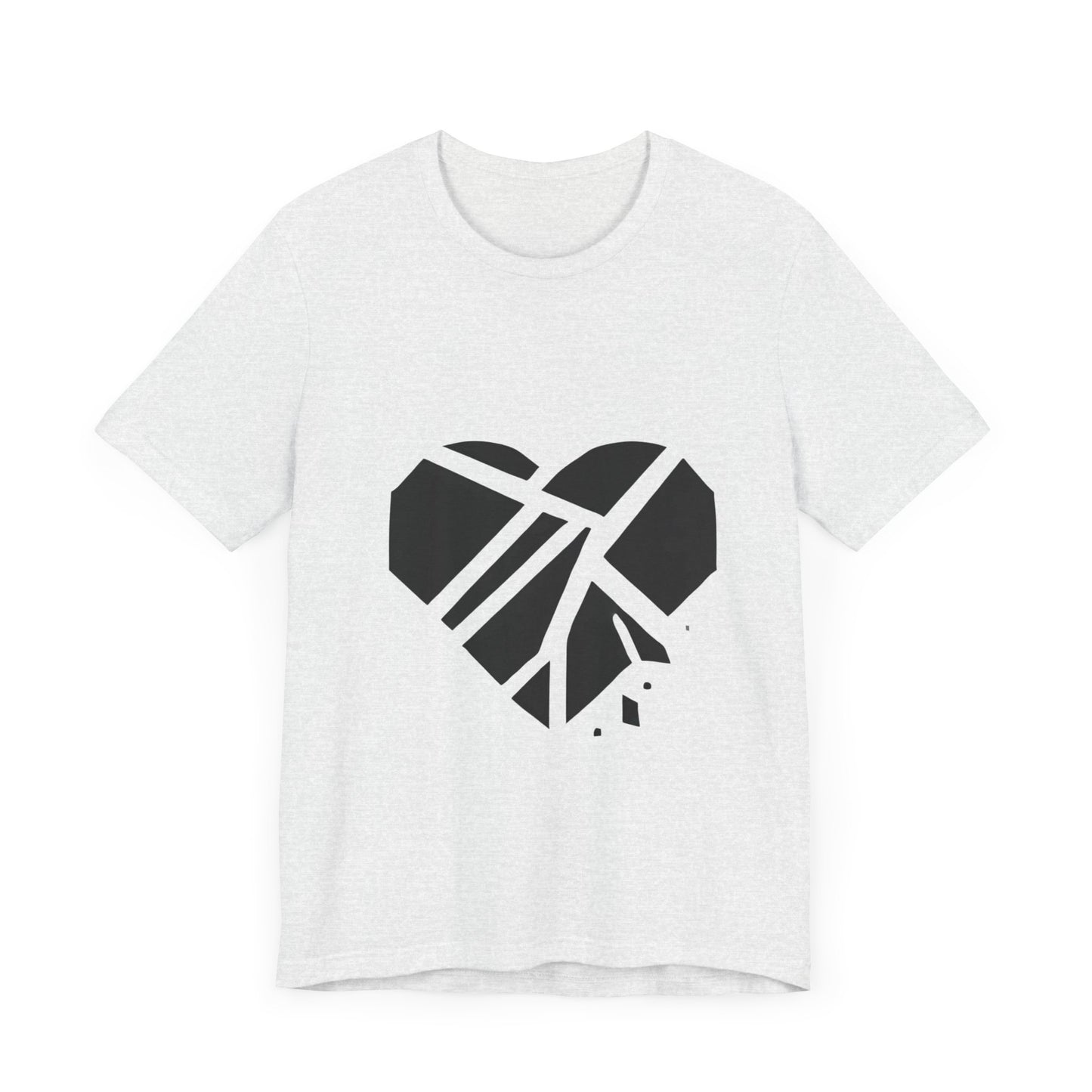 Shattered
Heart: Minimalist Line Art