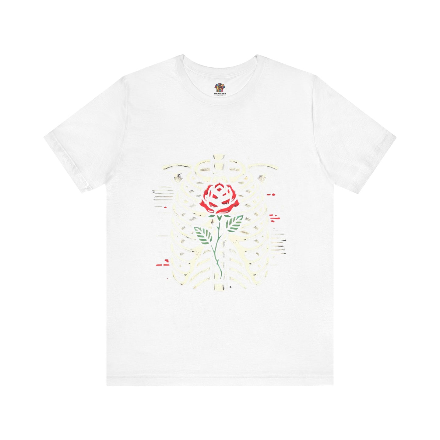 Ribcage with Rose: Gothic Streetwear