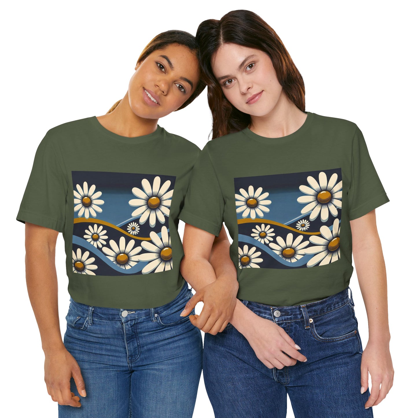 Daisy Landscape: Retro Pop-Art