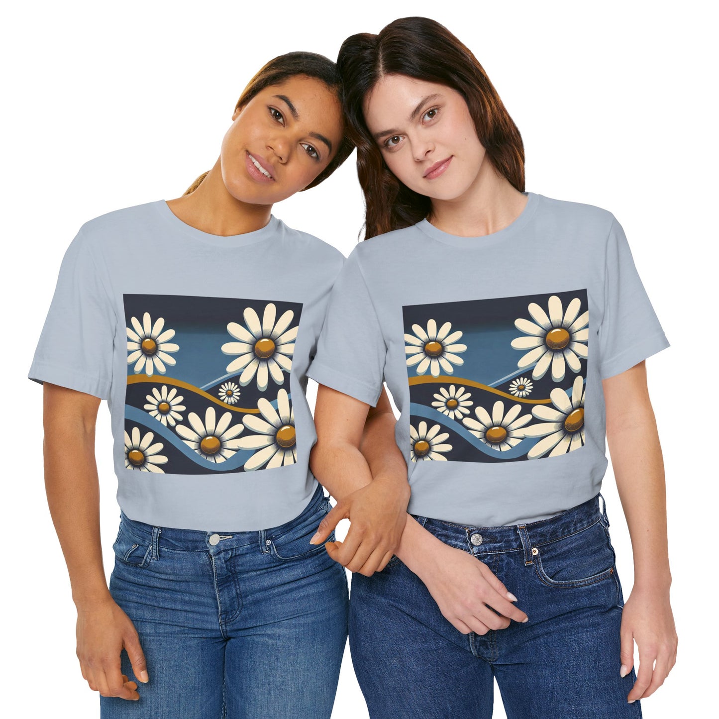 Daisy Landscape: Retro Pop-Art