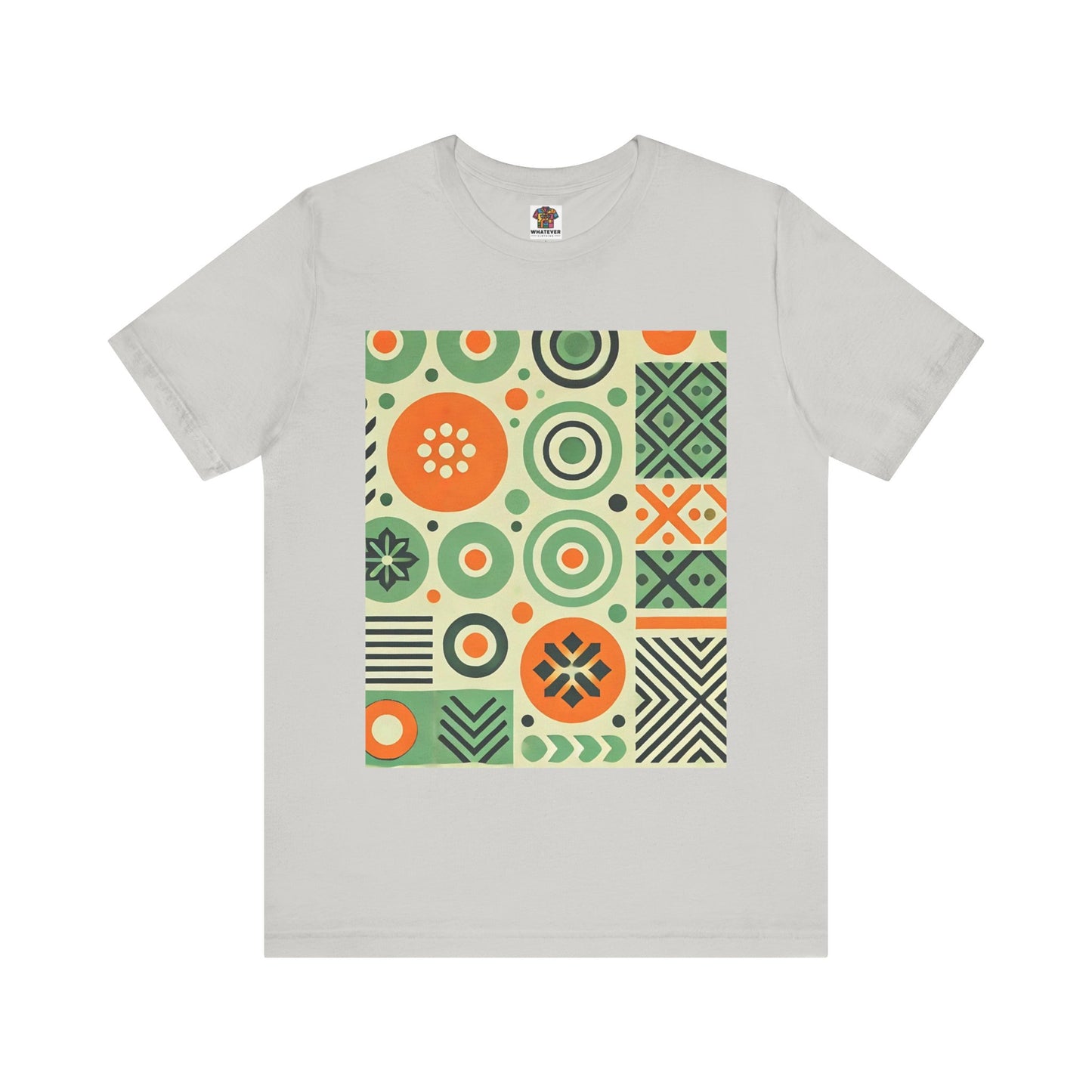 Geometric Shapes: Floral Orange Vibe