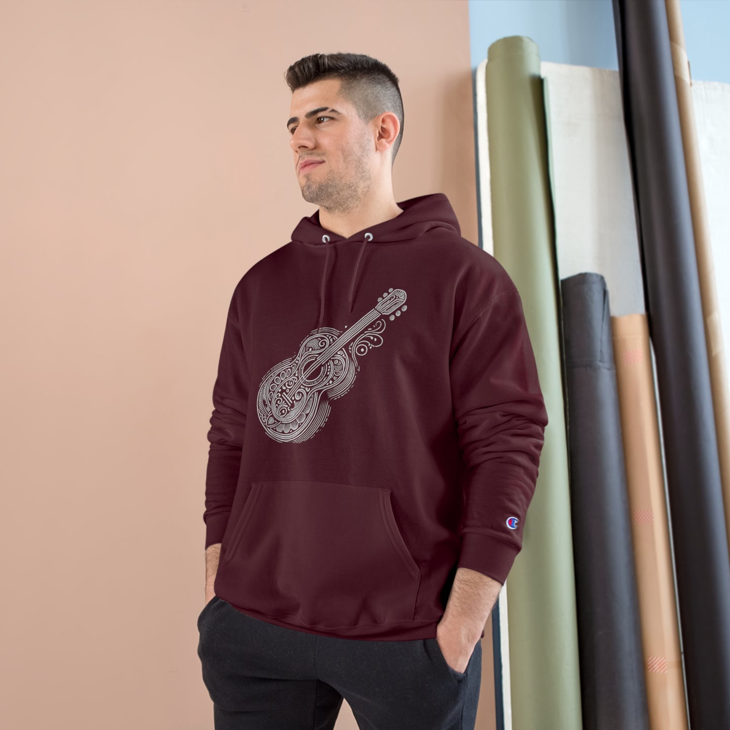 Stylized
Guitar: Monochromatic Deco