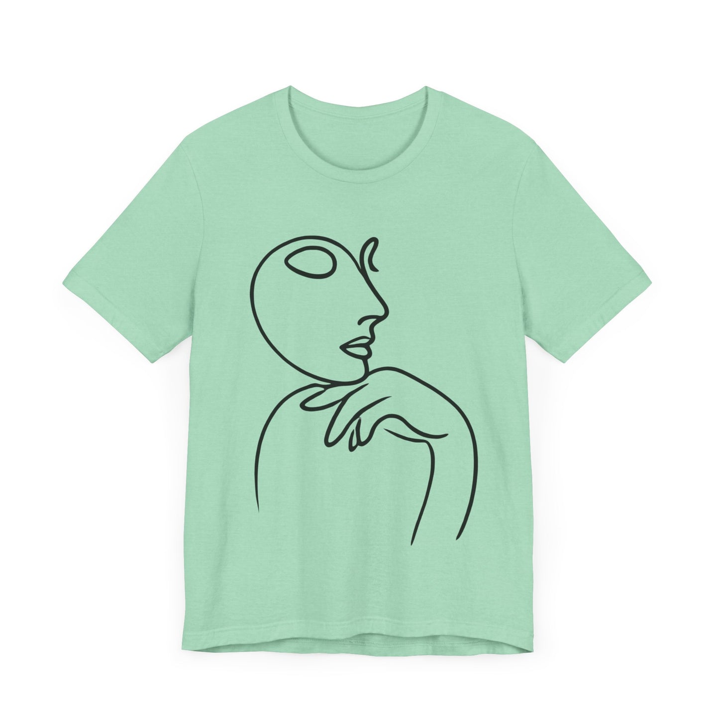 Contemplative
Face: Minimalist Line Art