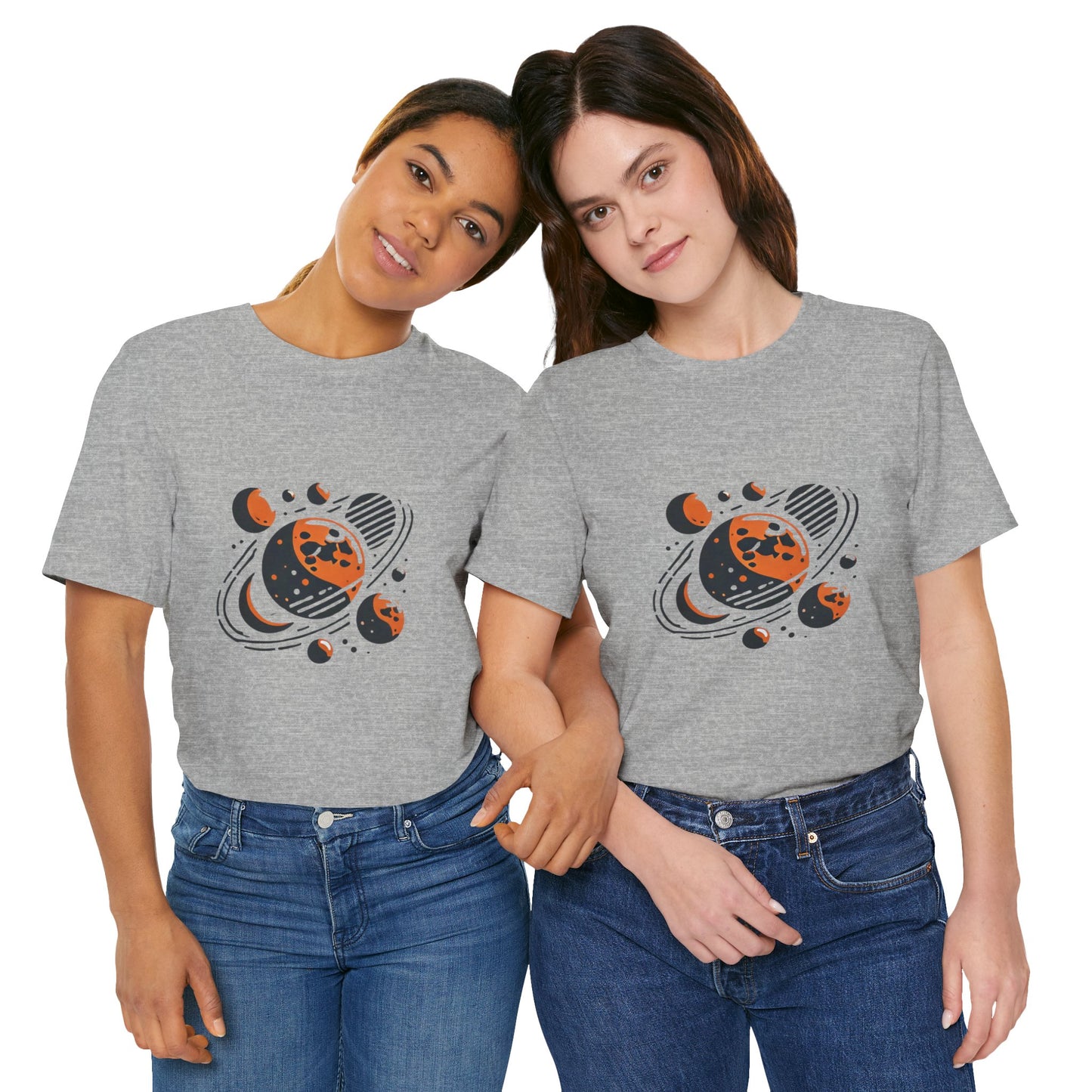 Orbiting Moons: Minimalist Geometric