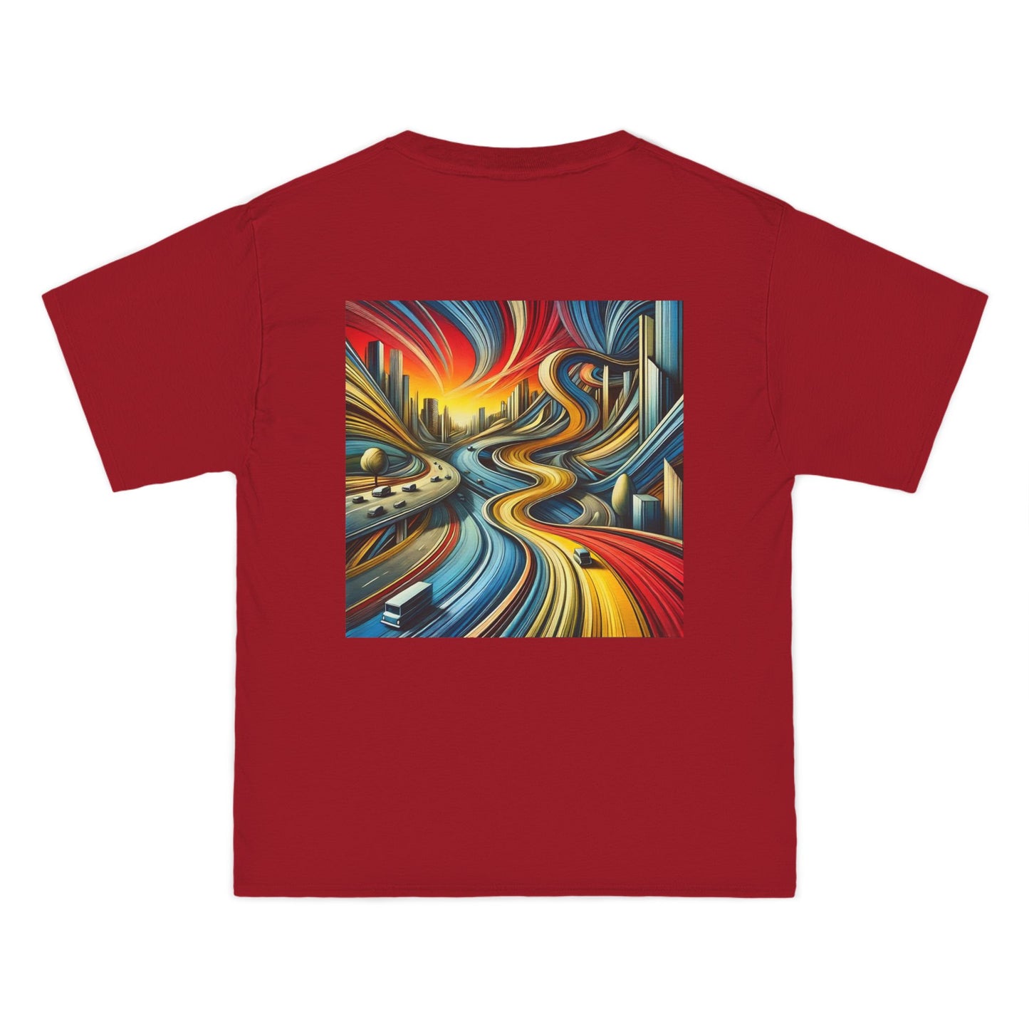 Distorted
Landscape: Futurist Expressionism