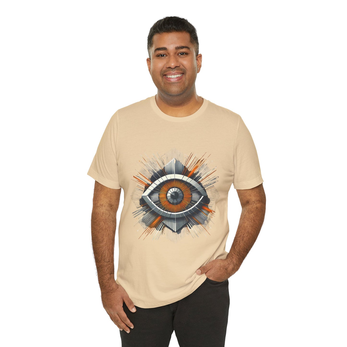 Futuristic Eye: Minimalist Geometric