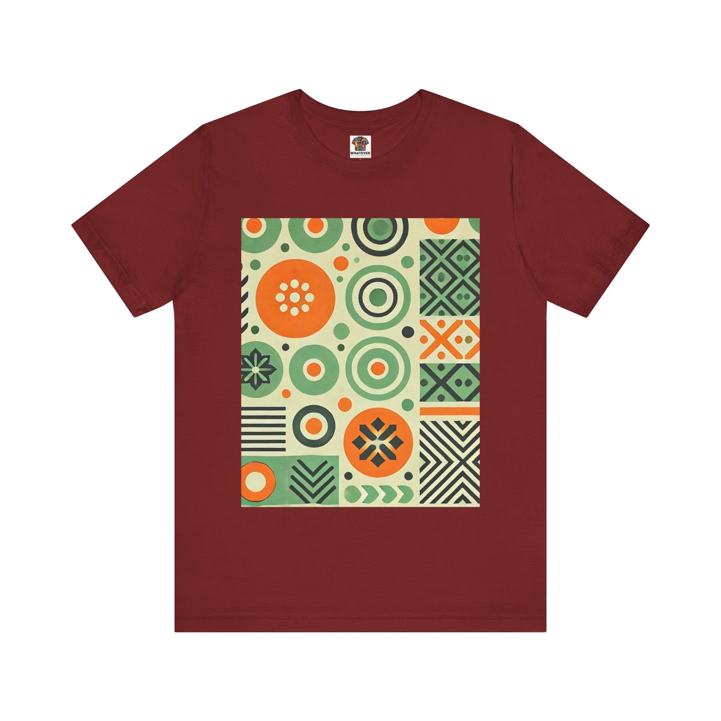 Geometric Shapes: Floral Orange Vibe