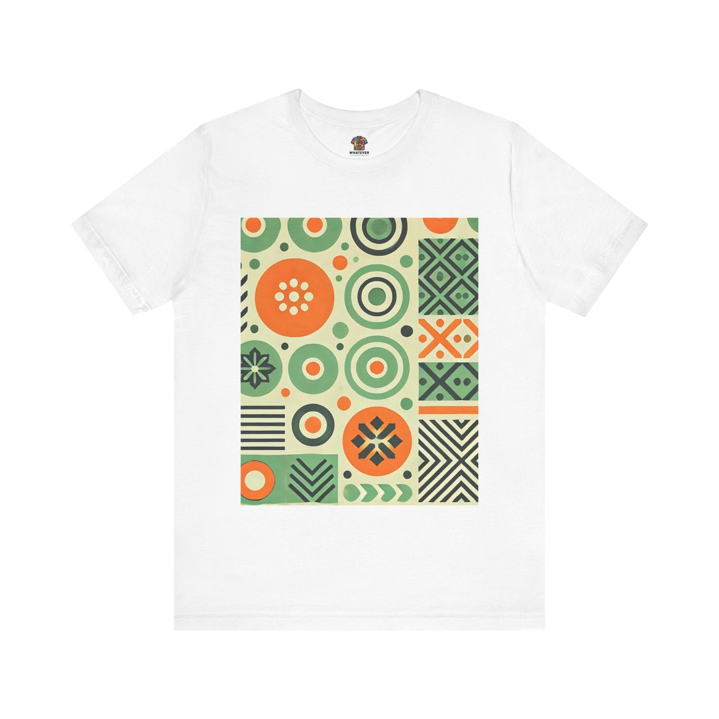 Geometric Shapes: Floral Orange Vibe