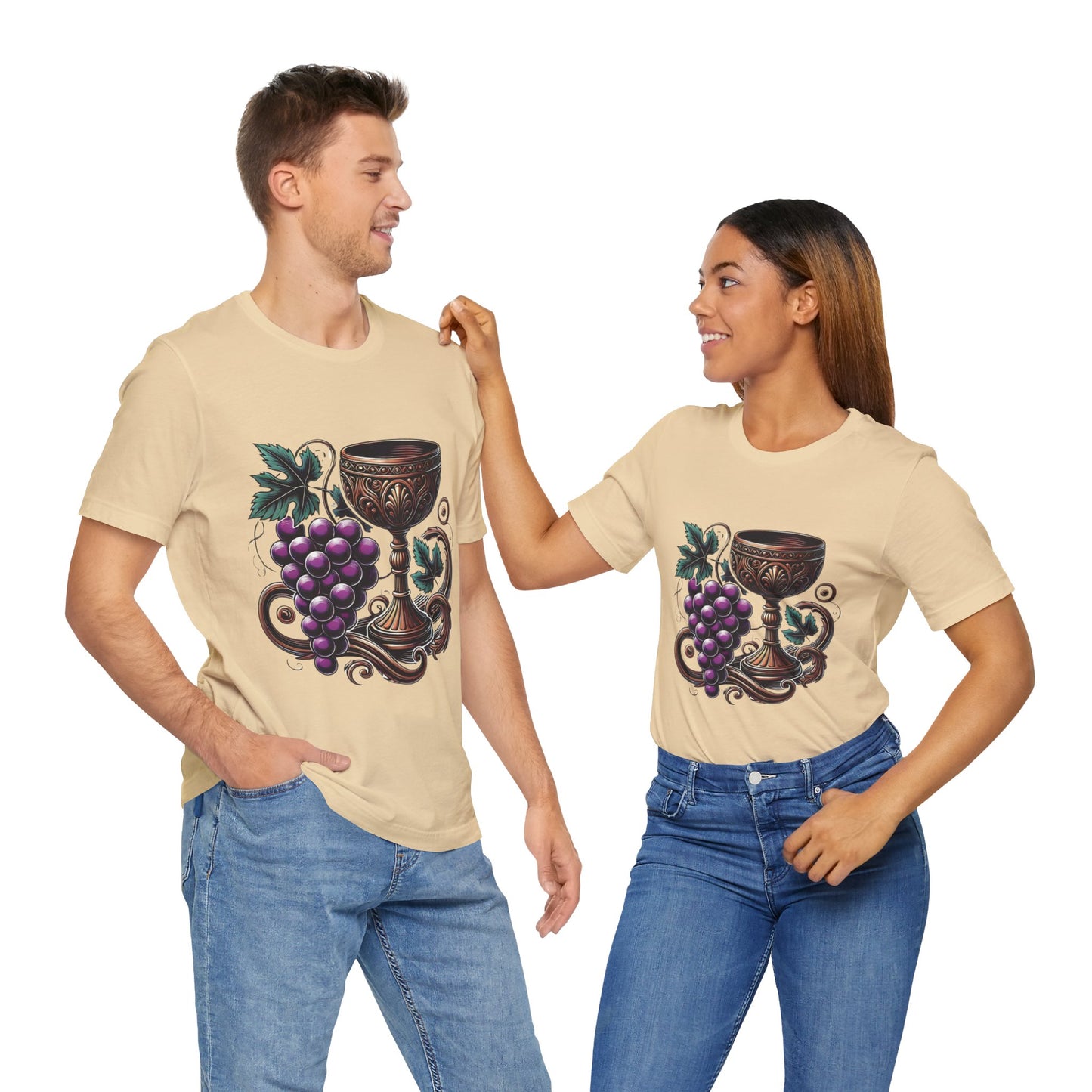 Grapes and Goblet: Classical Elegance
