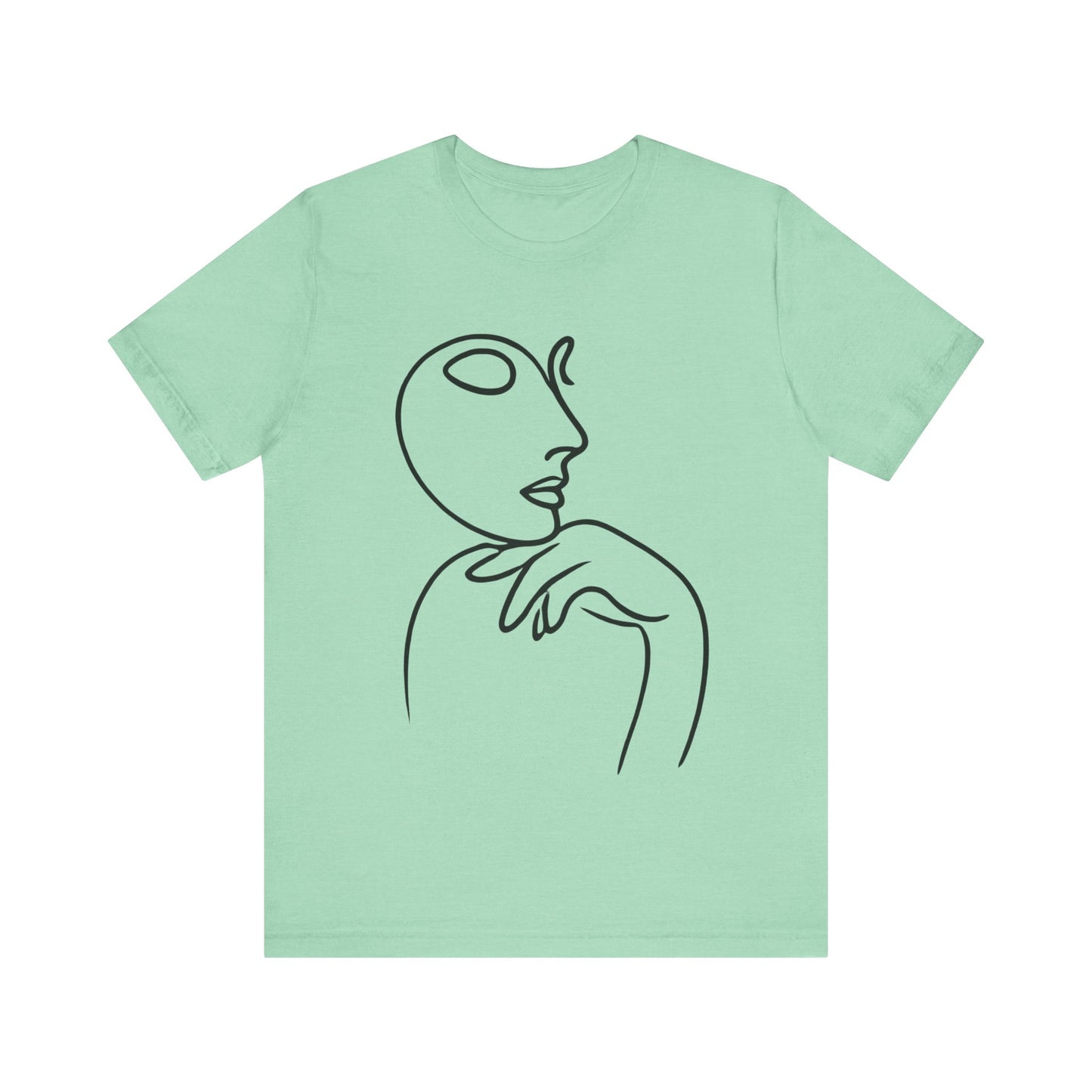Contemplative
Face: Minimalist Line Art