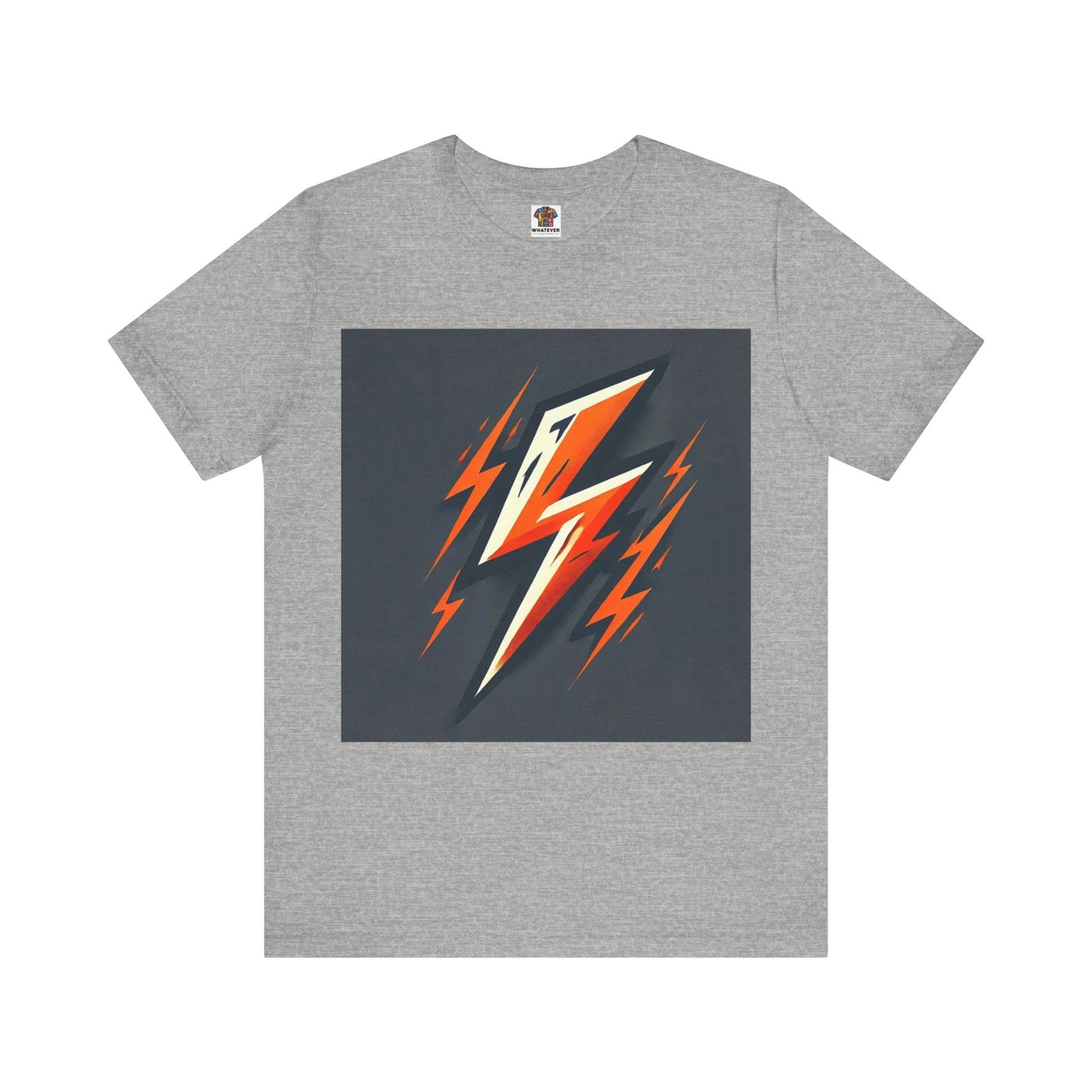 Neon Lightning: Minimalist Geometric