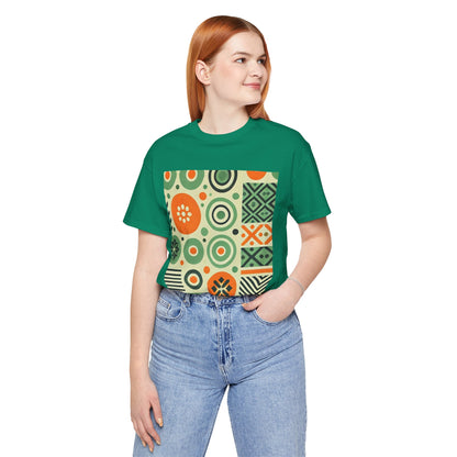 Geometric Shapes: Floral Orange Vibe