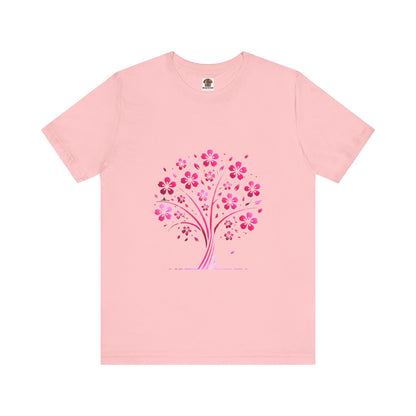 Isolated Stylized Tree: Floral Noir
