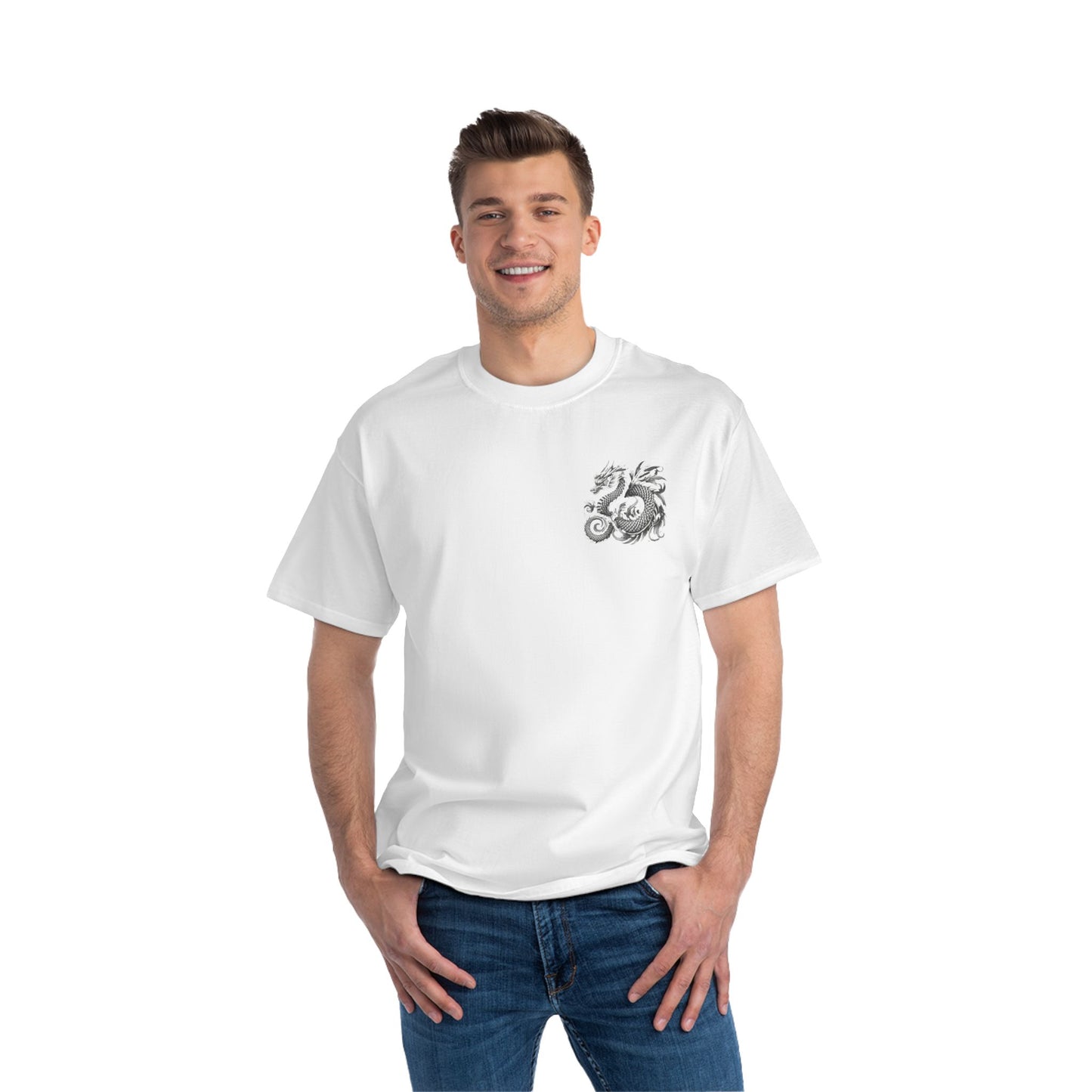Stylized
  Dragon: Monochromatic Deco