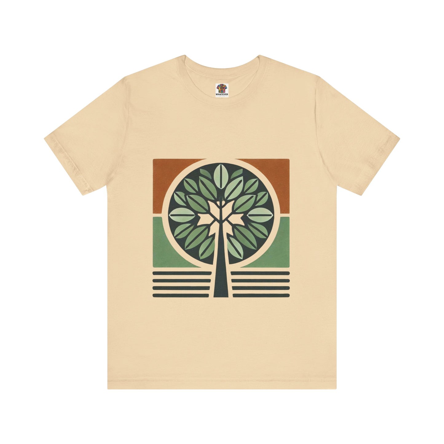 Geometric Tree: Floral Orange Vibe