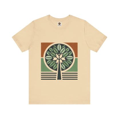 Geometric Tree: Floral Orange Vibe