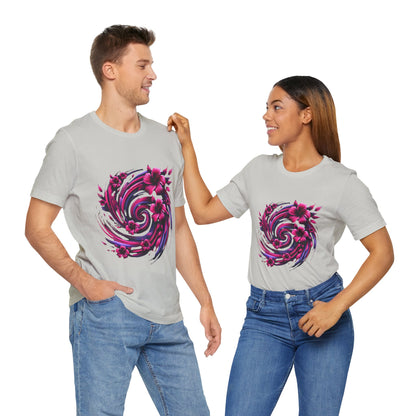 Abstract Floral Swirl: Floral Noir