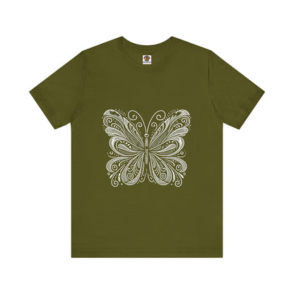 Stylized Butterfly: Monochromatic Deco