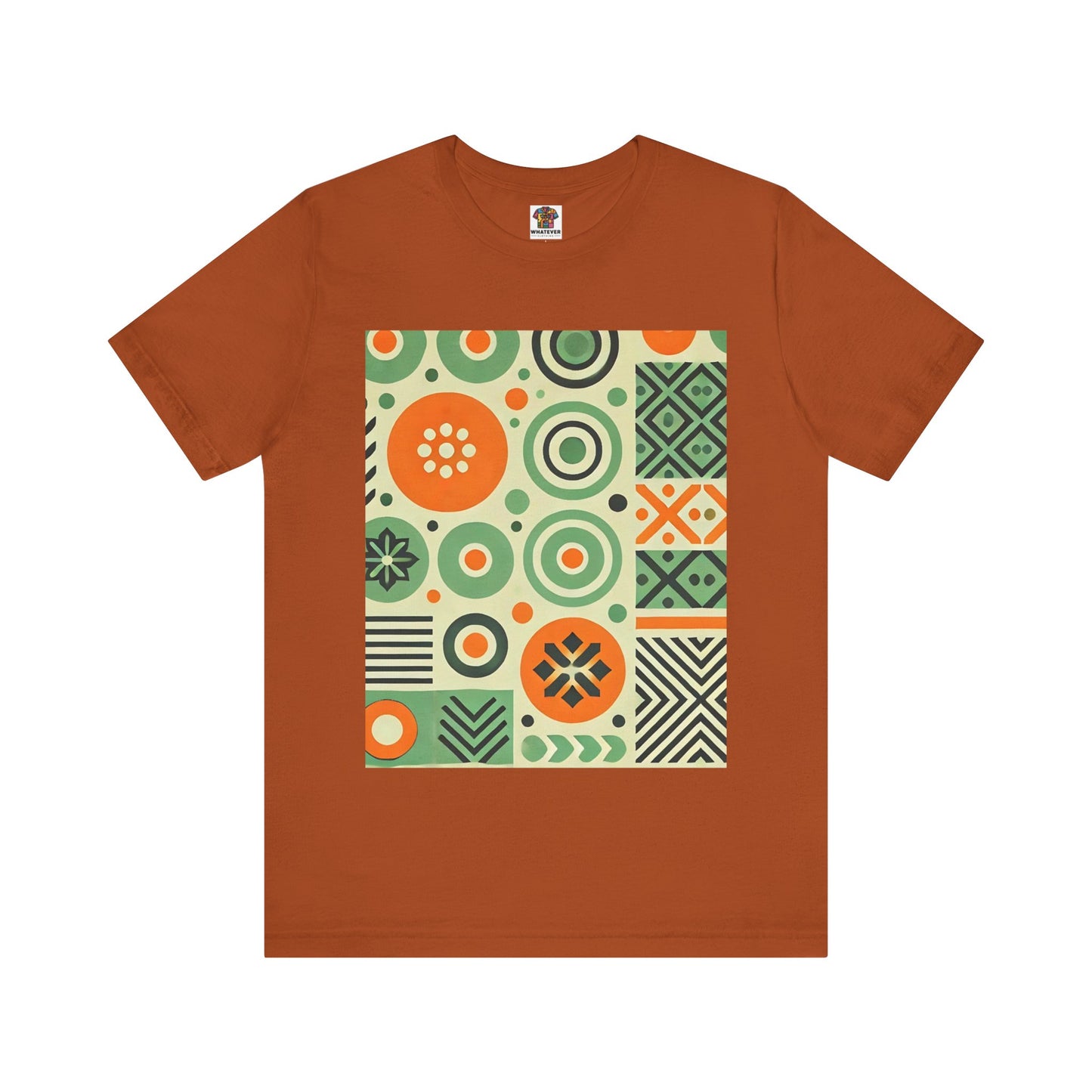 Geometric Shapes: Floral Orange Vibe