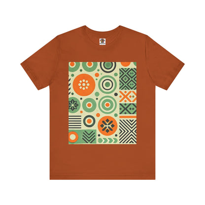 Geometric Shapes: Floral Orange Vibe
