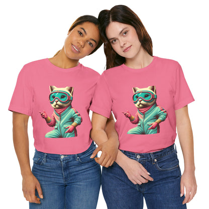 Stylized Cat: Retro-Futuristic