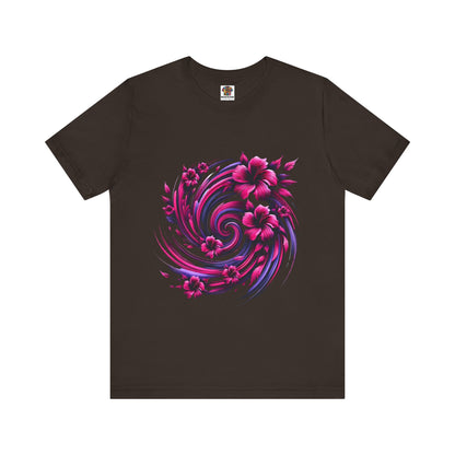 Abstract Floral Swirl: Floral Noir