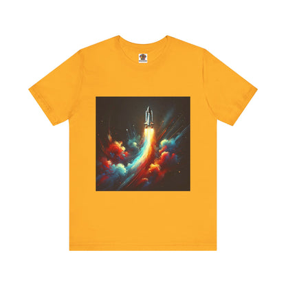 Space Rocket Launch: Abstract Splash