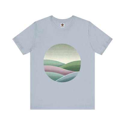 Serene Rolling Hills: Minimalistic Nature Design