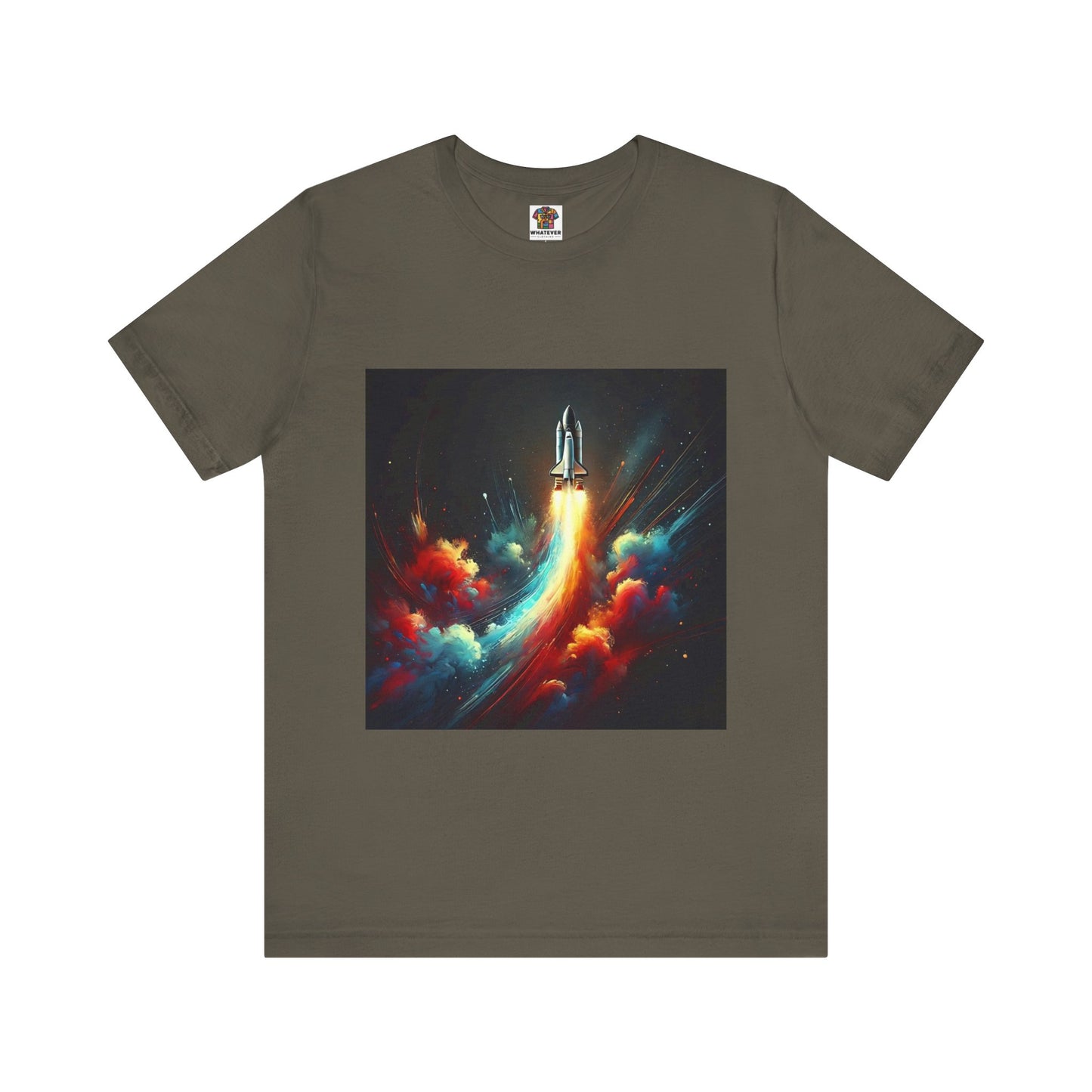 Space Rocket Launch: Abstract Splash