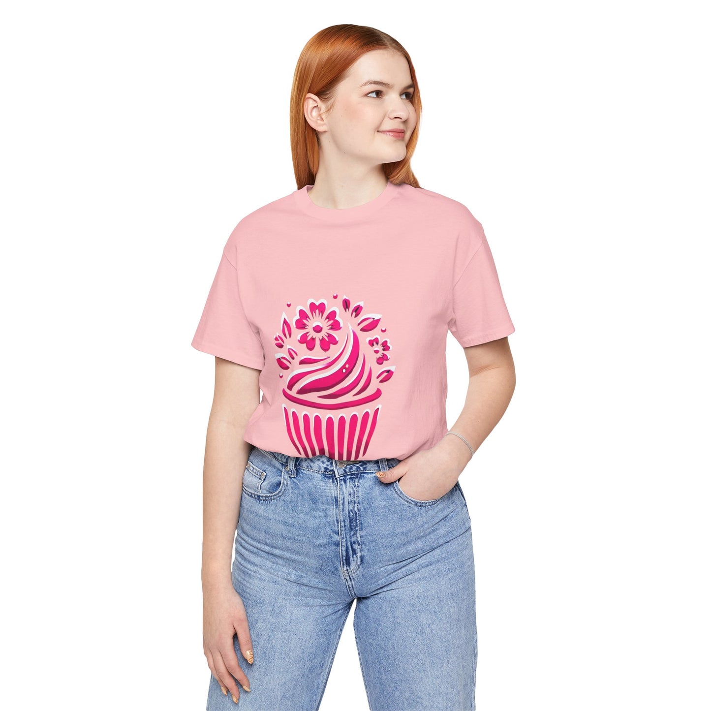 Cupcake with Floral Frosting: Floral Noir