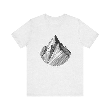 Serene
  Mountain: Minimalist Line Art