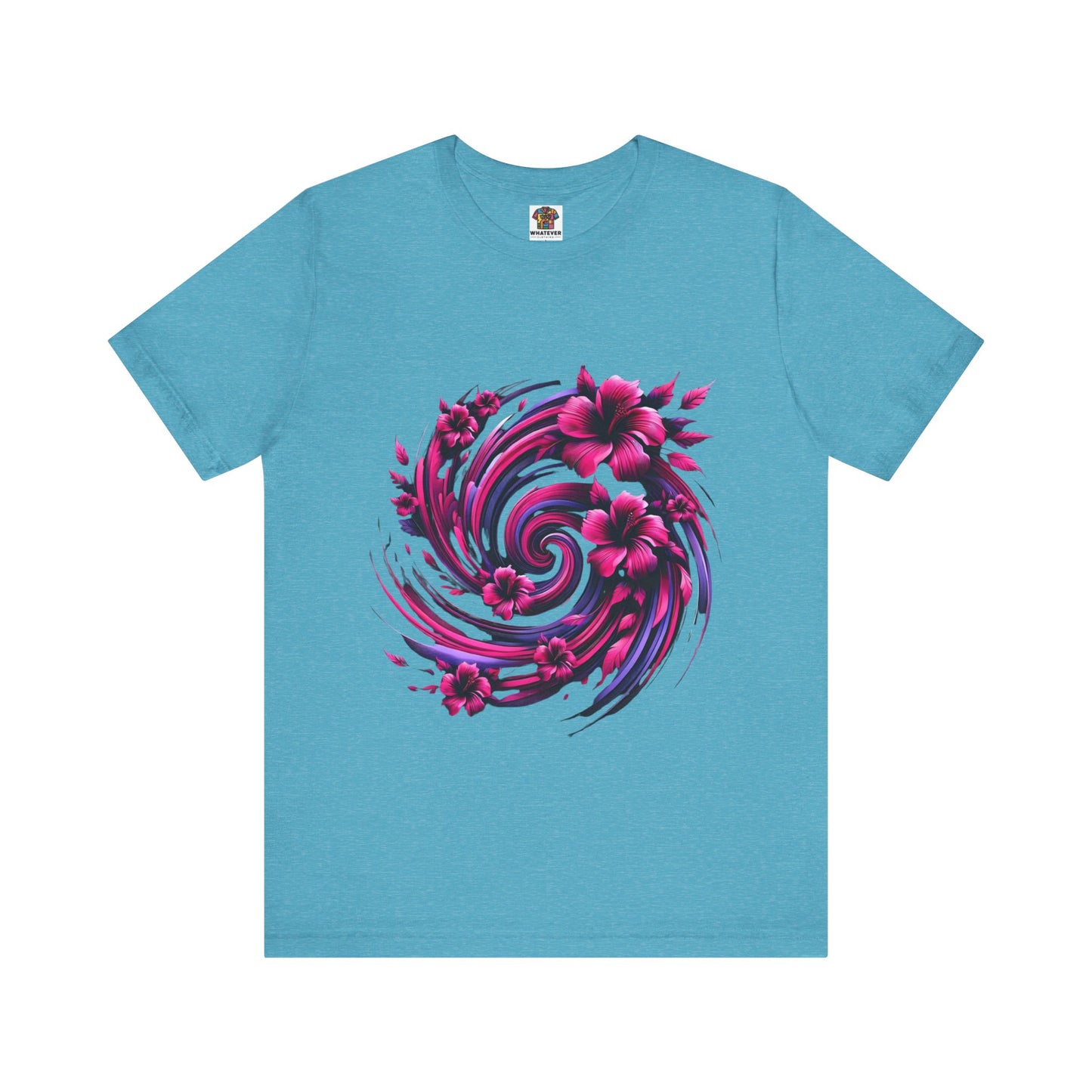 Abstract Floral Swirl: Floral Noir