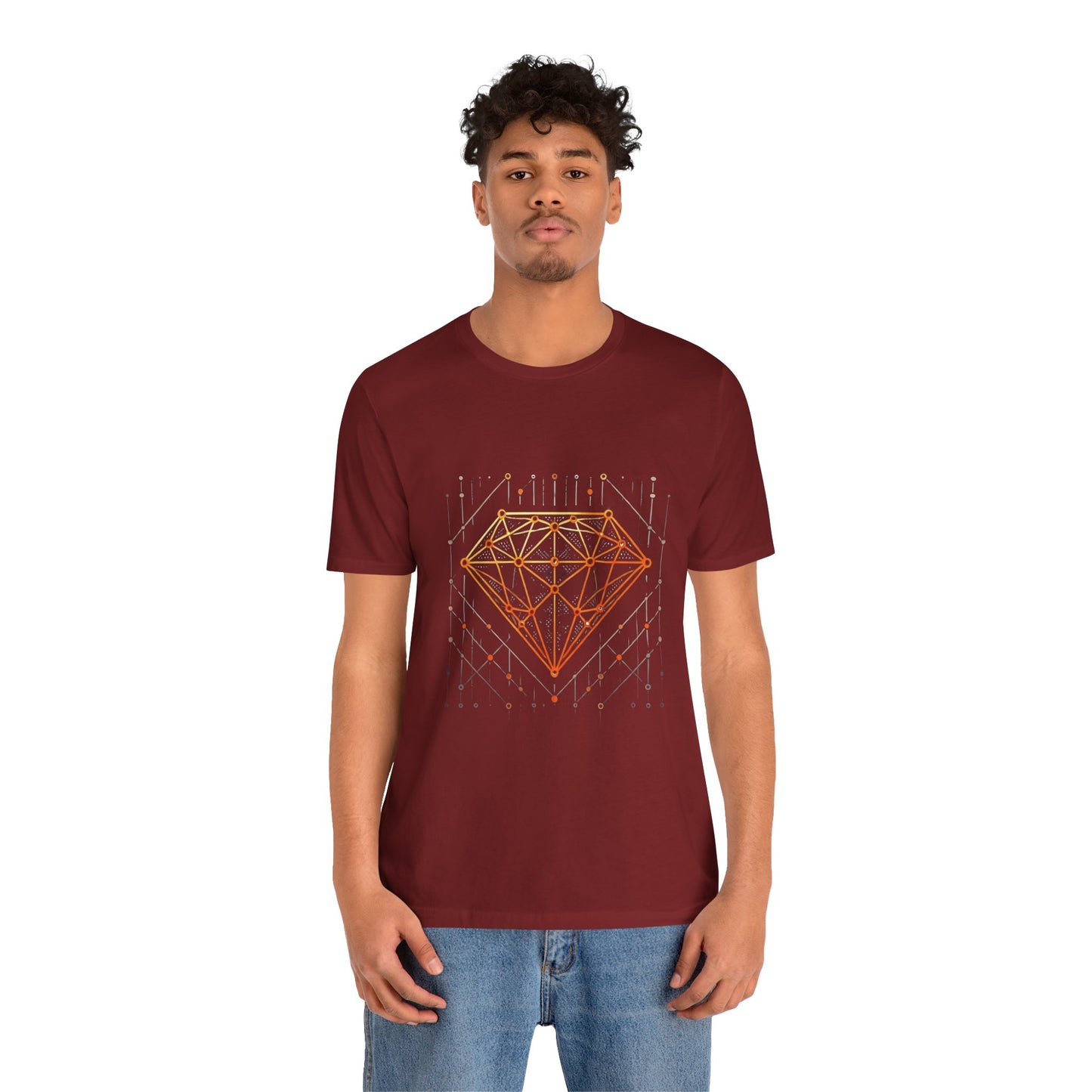 Stylized Diamond: Minimalist Geometric