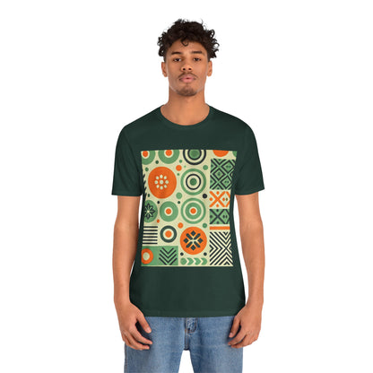 Geometric Shapes: Floral Orange Vibe